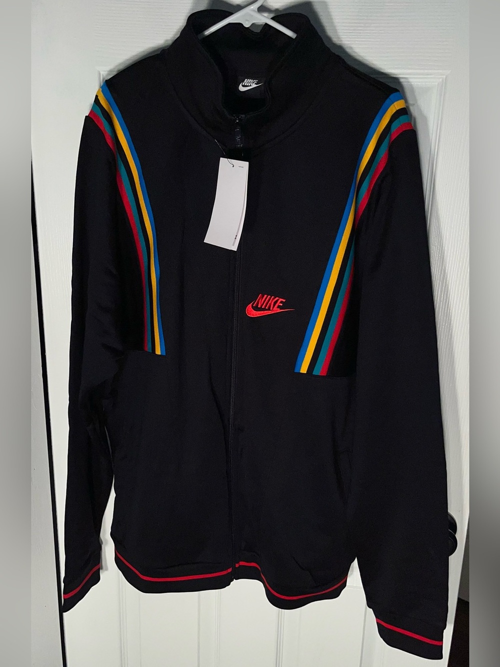 $125 NWT Men’s Nike French Terry Re-Issue Jacket AR1867-010 Black XLT XL- Tall